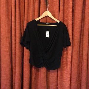 Twist front blouse